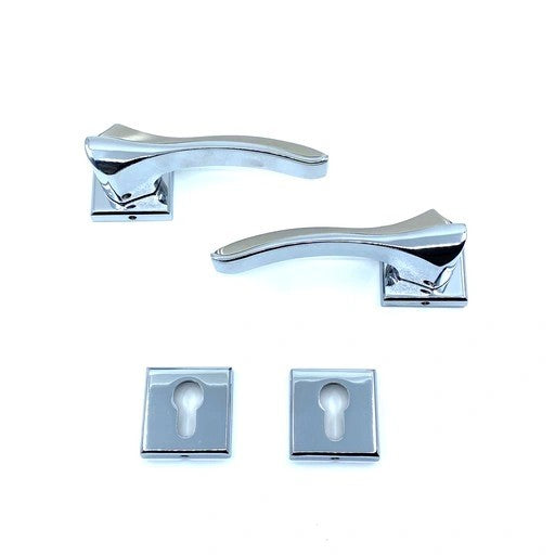 Güzel Metal Bilecik Rozetli Kapı Kolu Nikel/İnox