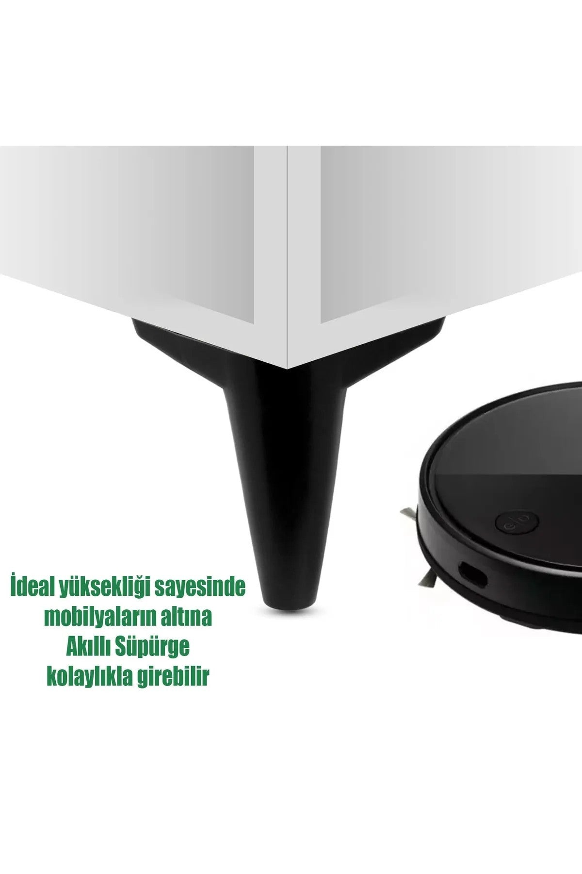 Asya Ayak Siyah 12 cm Tv Ünitesi, Koltuk Altı , Dolap Ayağı, Koltuk Mobilya Yükseltici