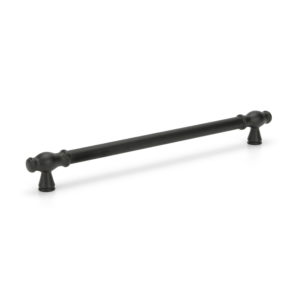 Metax Vezir Düz Kulp Mat Siyah K1034-160-04