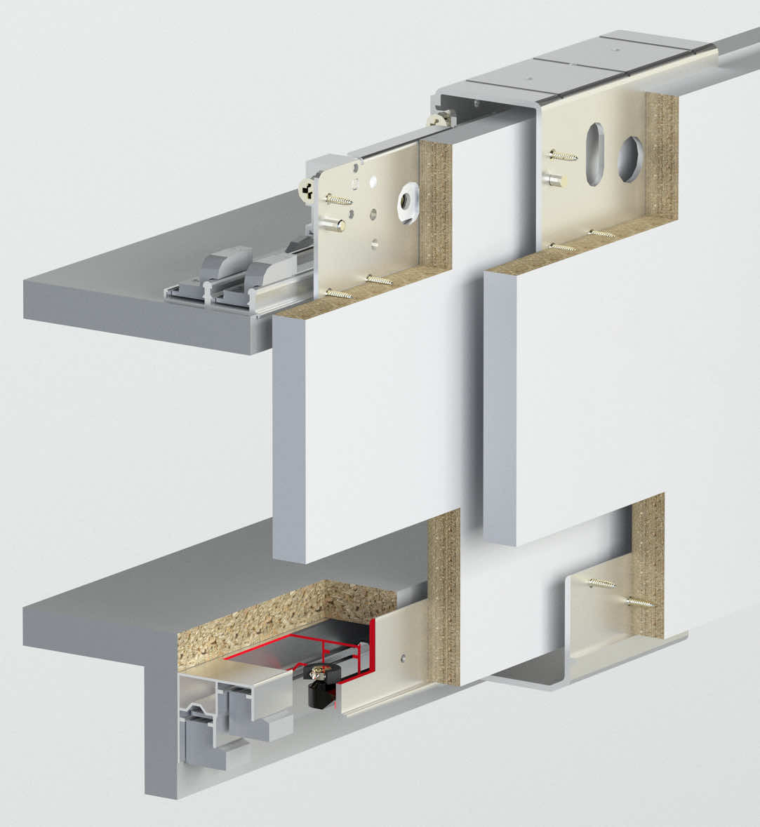ALBATUR Topslide 8042 - 70 KG Sürme Gardırop (Dış Kapak)