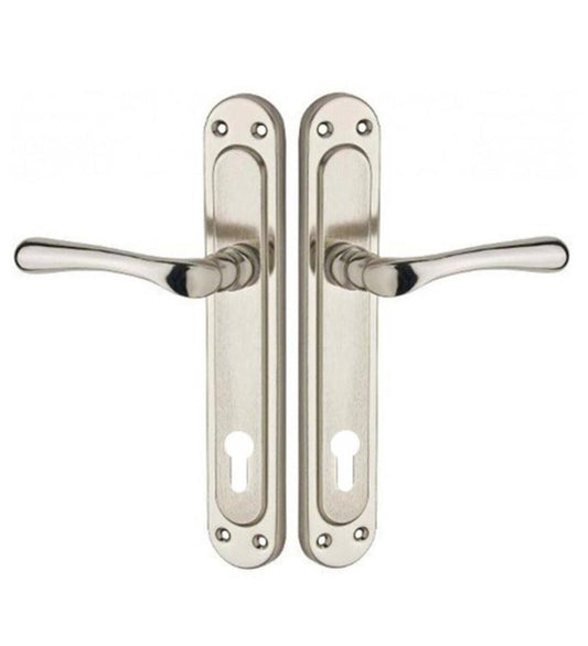 Güzel Metal Kumru Aynalı Kapı Kolu Nikel Saten image 0