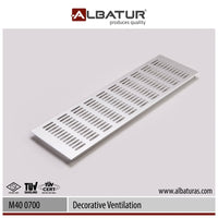 ALBATUR Ventil 0900 - Alu Koza Menfez 70x763 mm Mat Eloksal