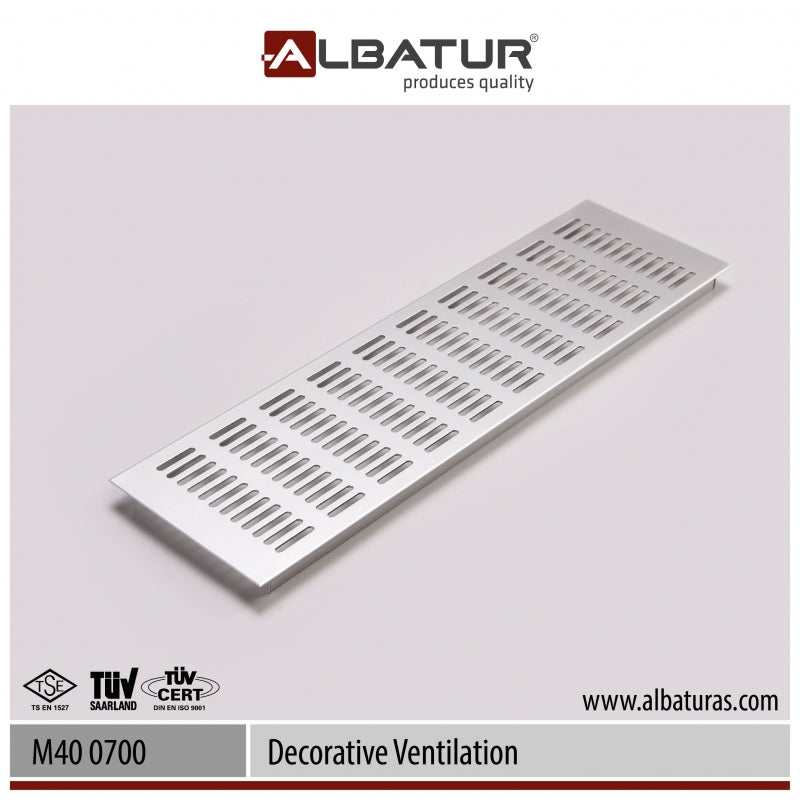 ALBATUR Ventil 0900 - Alu Koza Menfez 70x763 mm Mat Eloksal