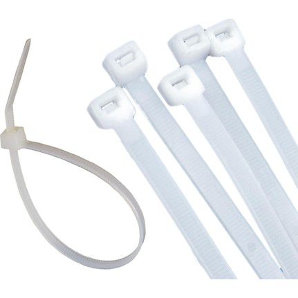 Tomax Plastik Kilitli Kelepçe 3x200 mm Beyaz (100'lü)