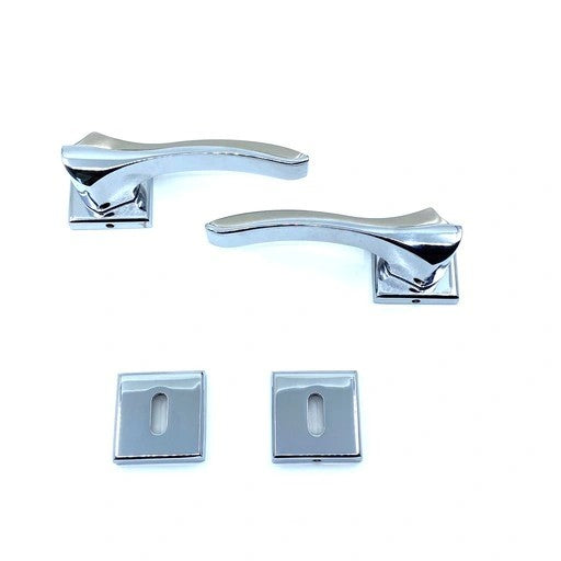 Güzel Metal Bilecik Rozetli Kapı Kolu Nikel/İnox image 0