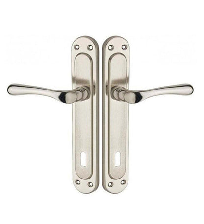 Güzel Metal Kumru Aynalı Kapı Kolu Nikel Saten image 0
