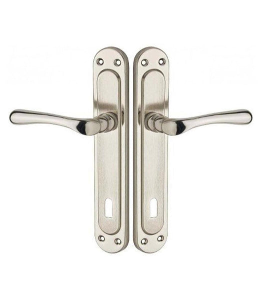 Güzel Metal Kumru Aynalı Kapı Kolu Nikel Saten image 0