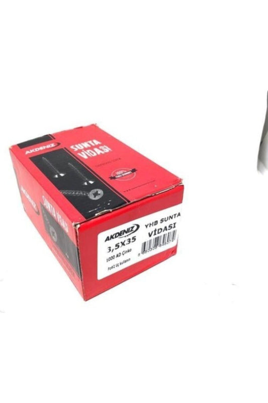 3.5x35 Sunta Vidası Çinko 1000 Adet image 0