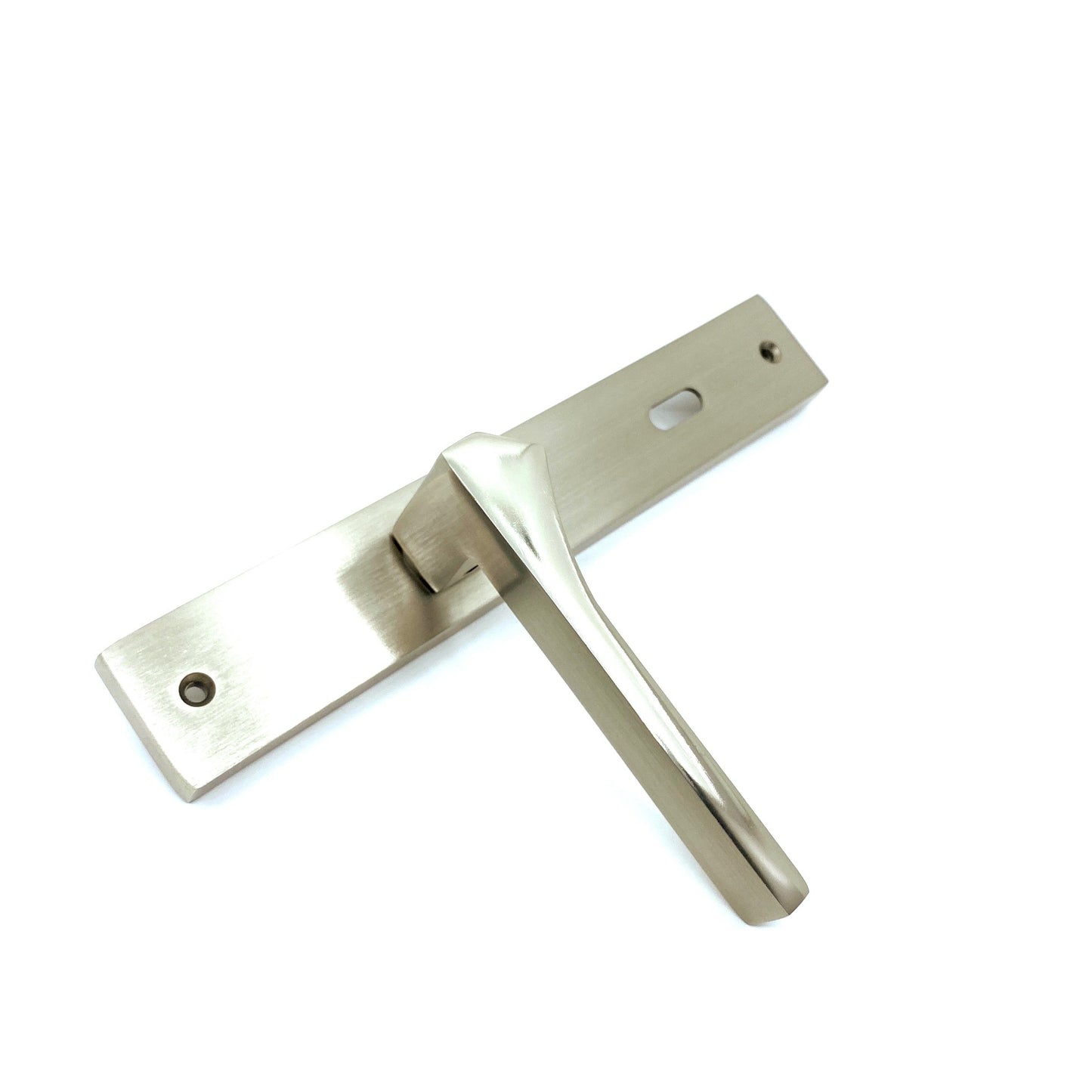 İstanbul Door Handles Lotus Aynalı Nikel Saten Kapı Kolu ODA image 2