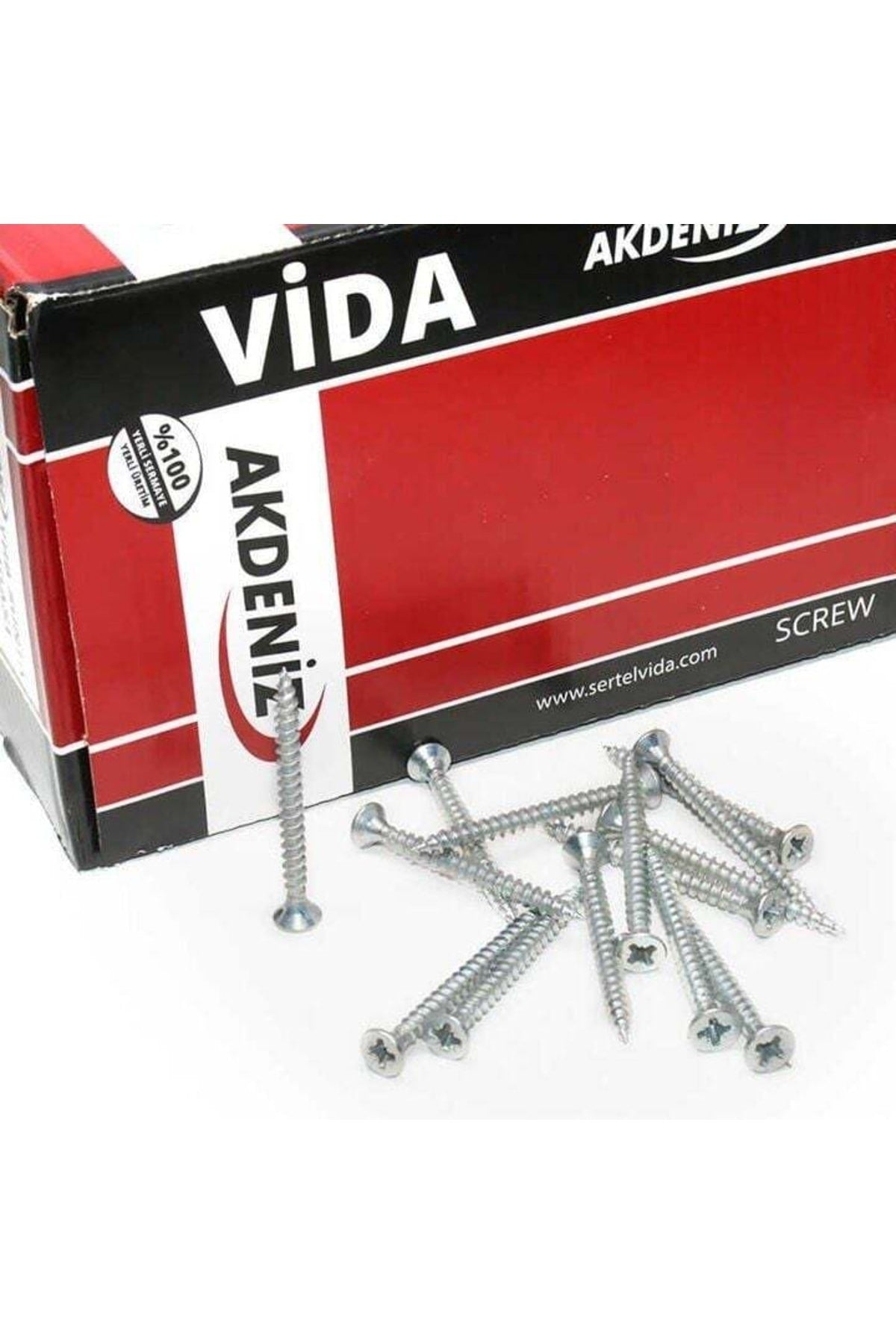 4x45 Sunta Vidası Çinko (500 Adet) image 1