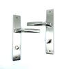 İstanbul Door Handles Kristal Aynalı Nikel Saten Kapı Kolu (WC SAĞ)