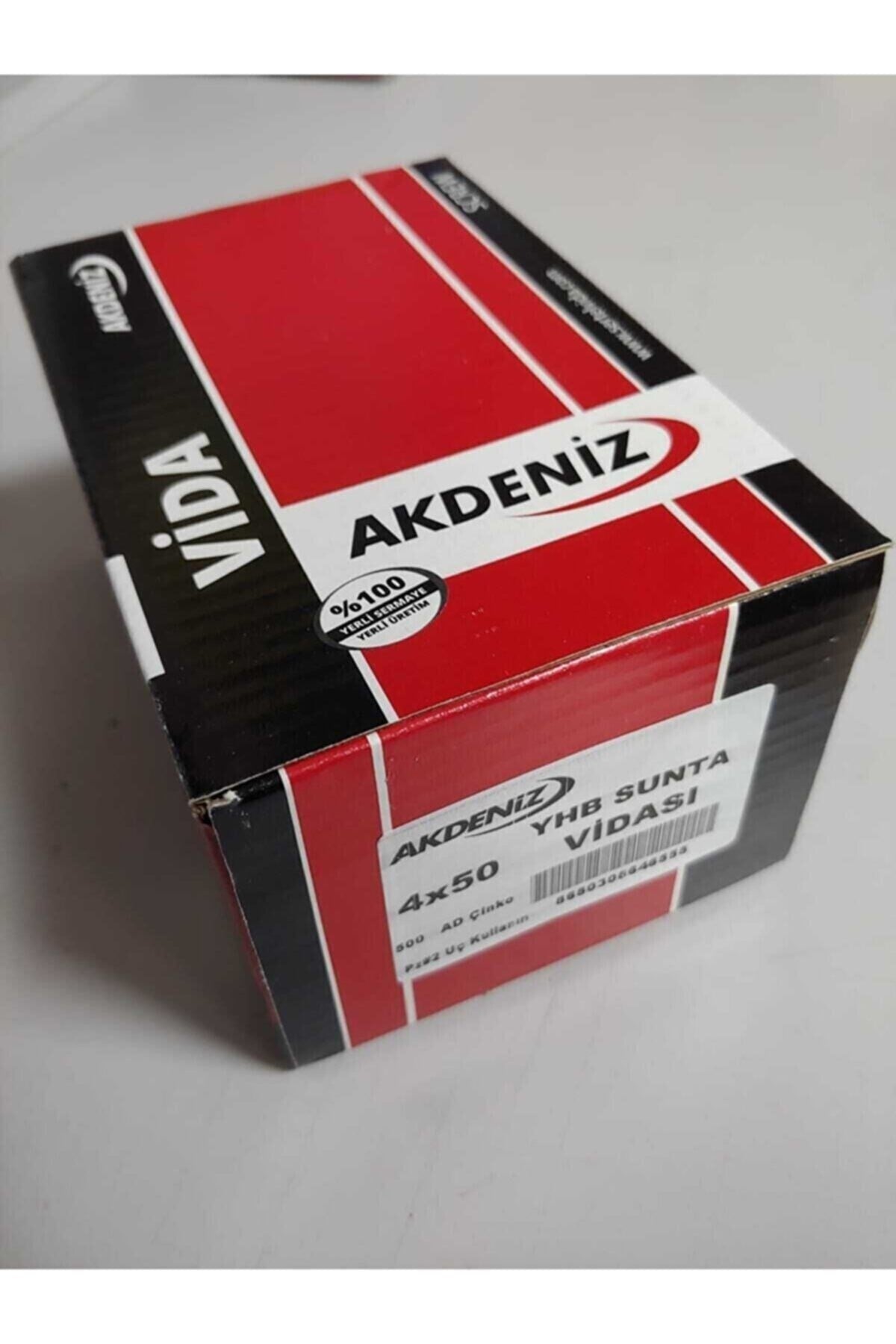 4.0x50 Sunta Vidası Çinko 500 Adet image 0