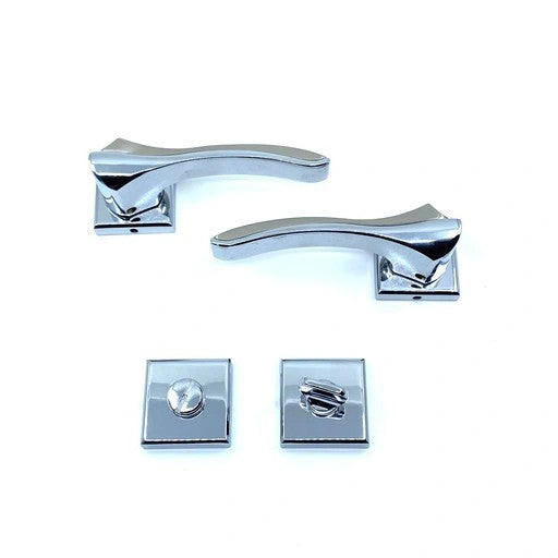Güzel Metal Bilecik Rozetli Kapı Kolu Nikel/İnox image 0