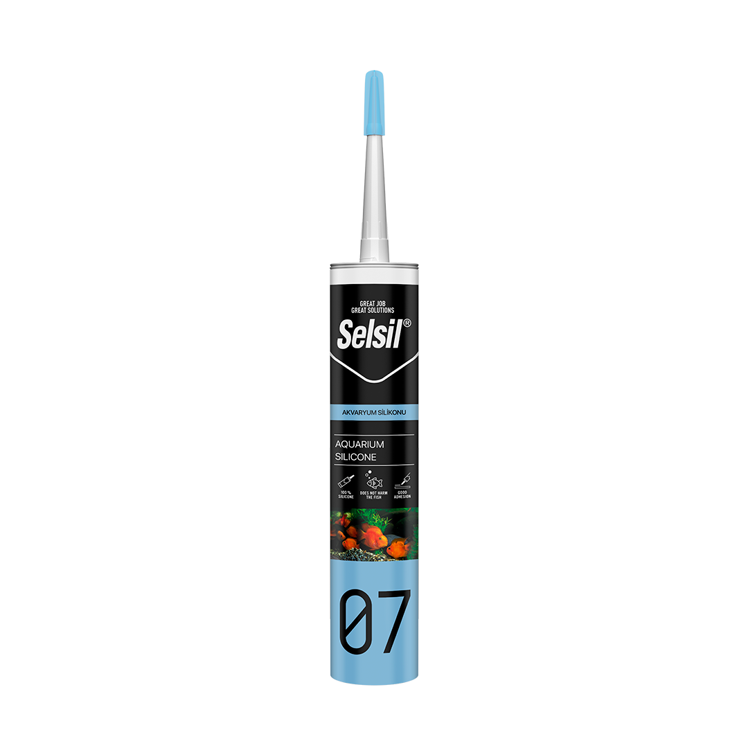 Selsil Akvaryum Silikonu Şeffaf 310 ml