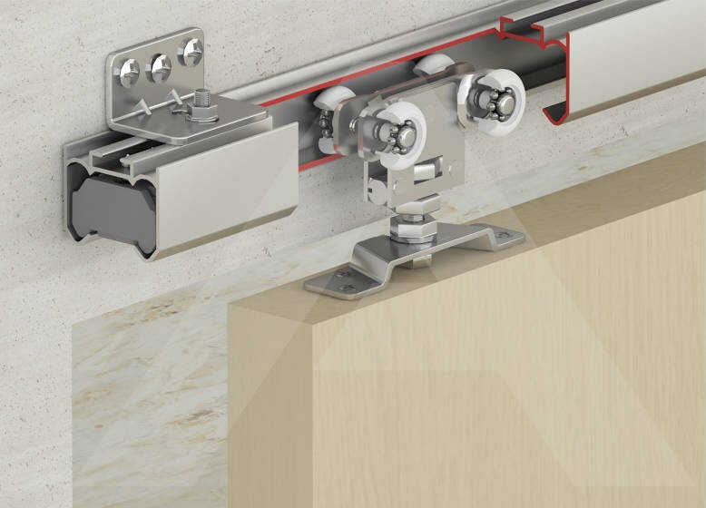 ALBATUR Doorslide 7099 - 80 KG Ayarlı Sürme Kapı (Rulmanlı)