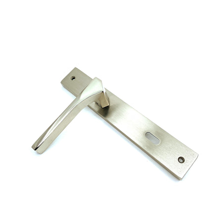 İstanbul Door Handles Lotus Aynalı Nikel Saten Kapı Kolu ODA image 1