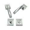 İstanbul Door Handles Kristal Rozetli Kapı Kolu Nikel Saten WC
