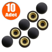 DEKORATİF VİDA KAPAĞI MAT SİYAH 20MM 10'LU PAKET