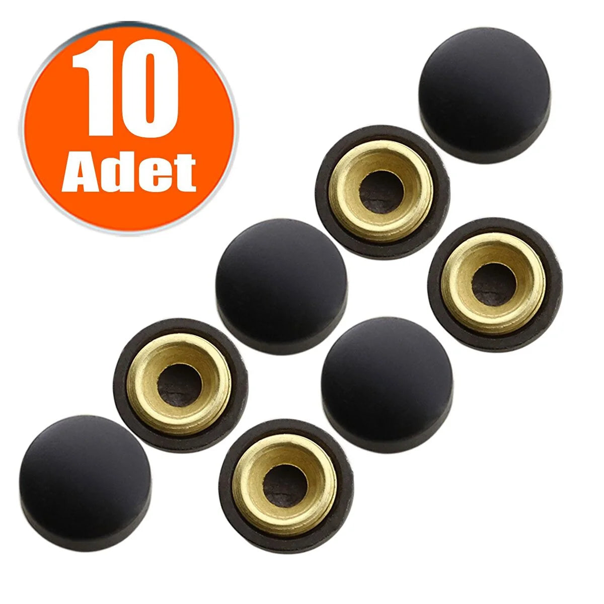 DEKORATİF VİDA KAPAĞI MAT SİYAH 20MM 10'LU PAKET