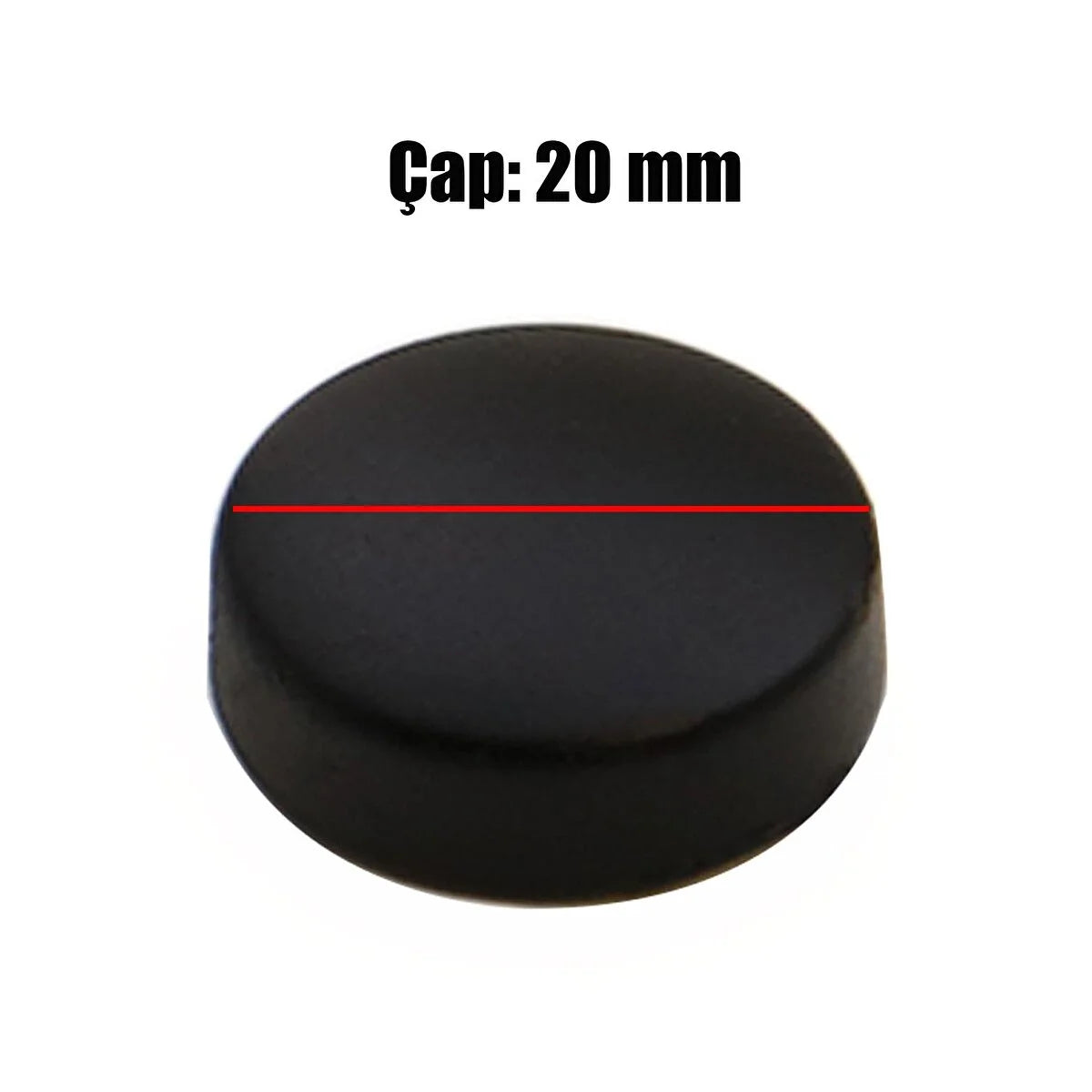 DEKORATİF VİDA KAPAĞI MAT SİYAH 20MM 10'LU PAKET