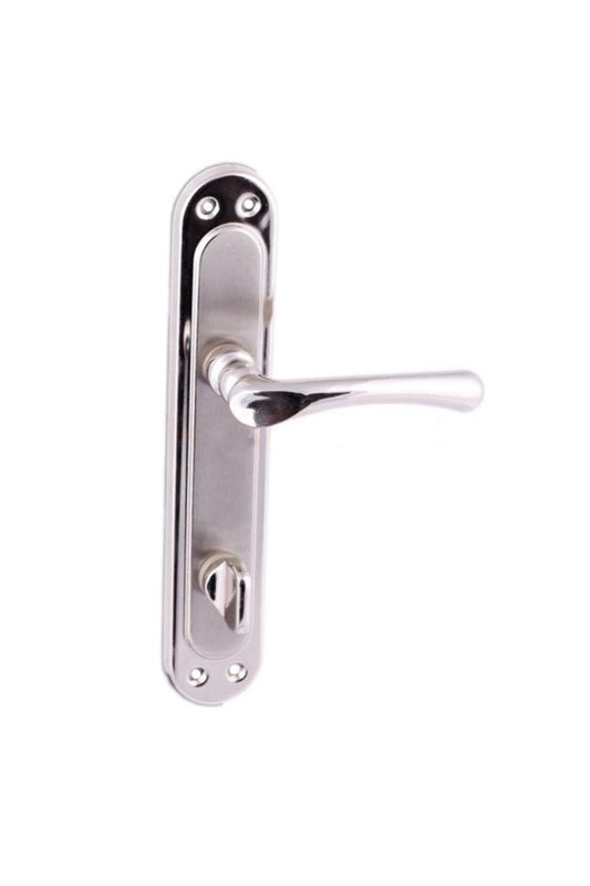 Güzel Metal Kumru Aynalı Kapı Kolu Nikel Saten image 0