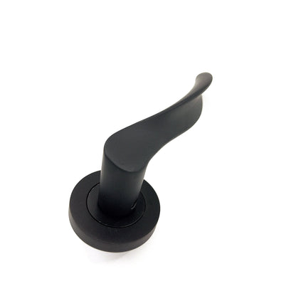Nobel Bayten Rozetli Kapı Kolu MatSiyah(ODA) image 3