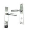 İstanbul Door Handles Kristal Aynalı Nikel Saten Kapı Kolu (WC SOL)