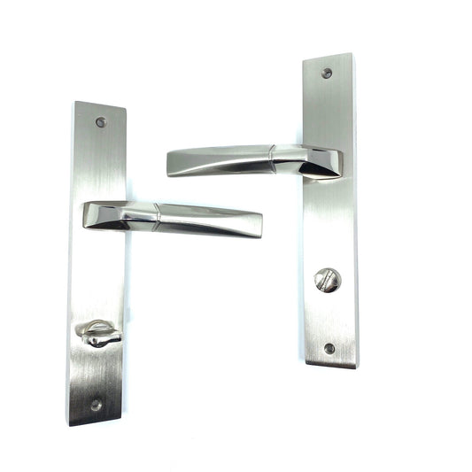 İstanbul Door Handles Kristal Aynalı Nikel Saten Kapı Kolu (WC SOL)