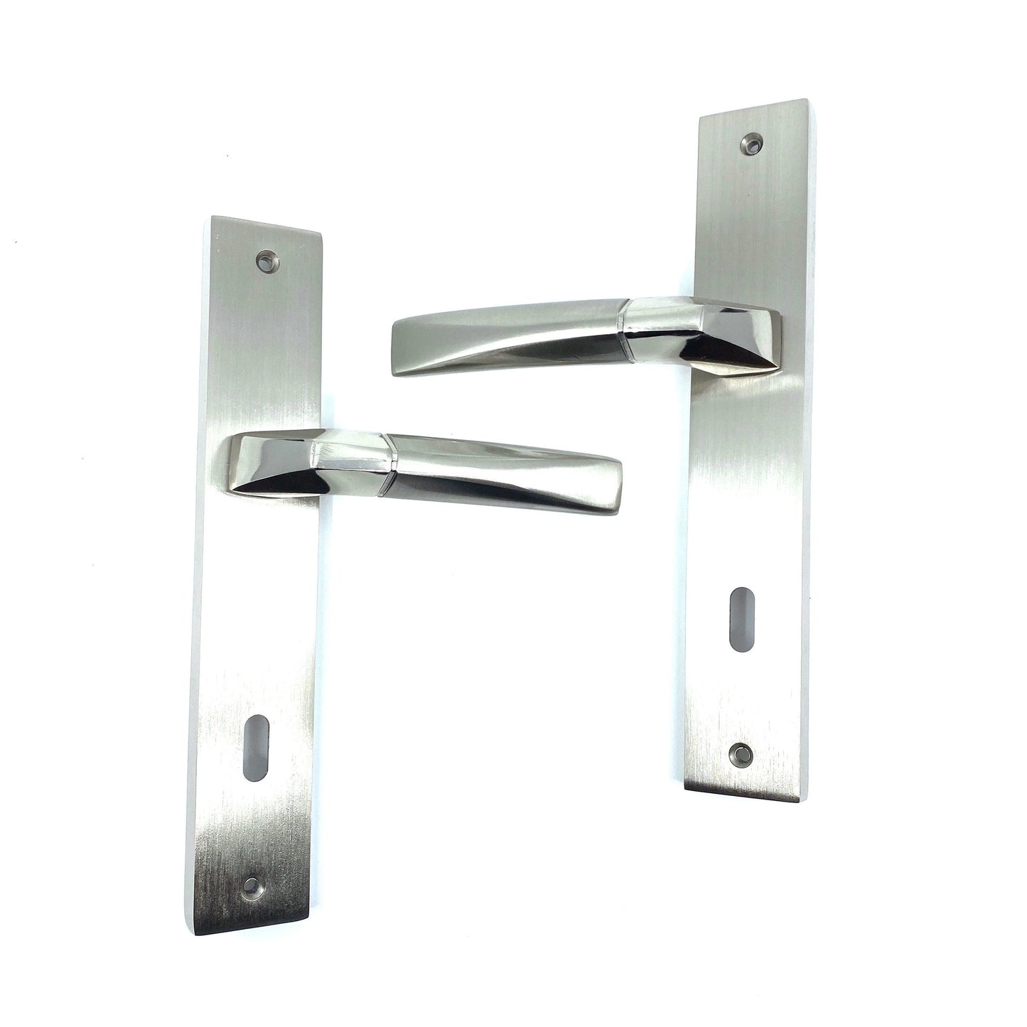 İstanbul Door Handles Kristal Aynalı Nikel Saten Kapı Kolu ODA