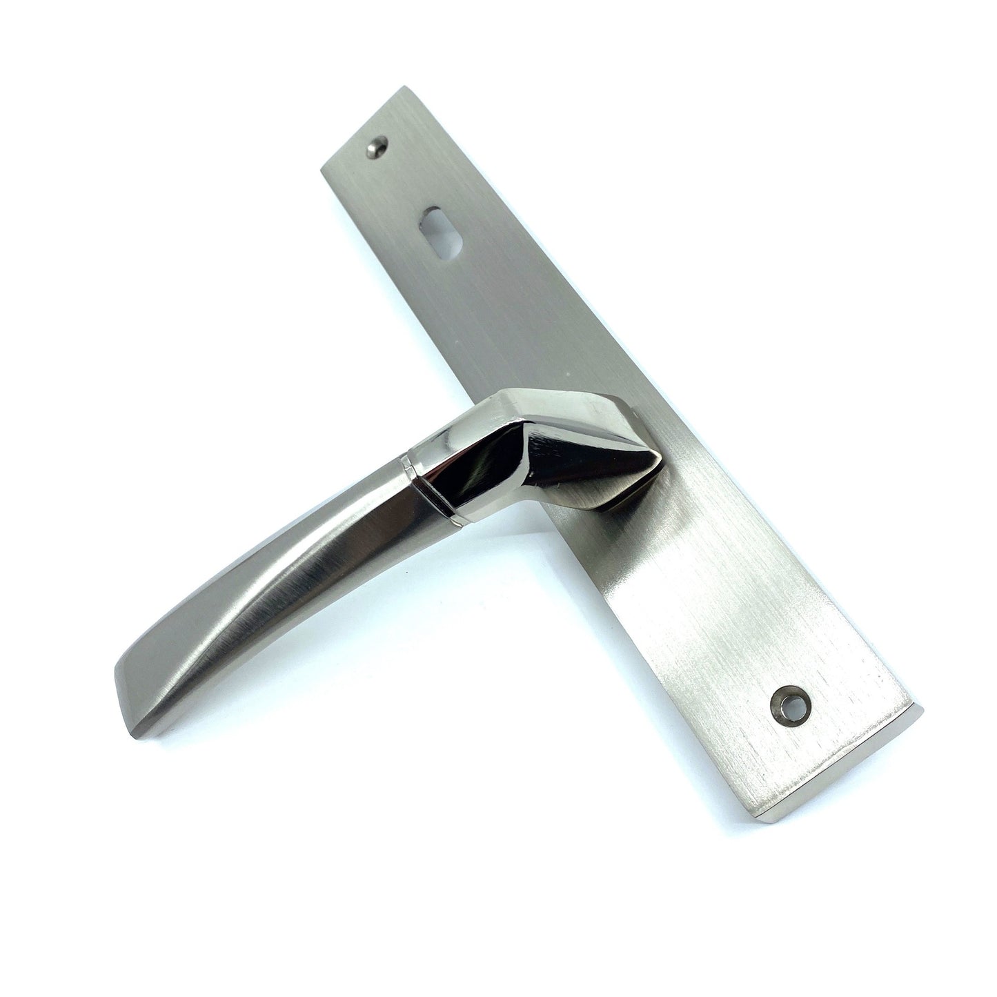 İstanbul Door Handles Kristal Aynalı Nikel Saten Kapı Kolu ODA