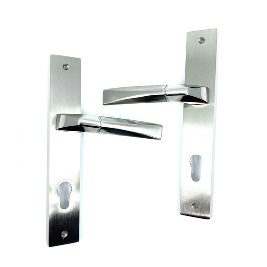 İstanbul Door Handles Kristal Aynalı Nikel Saten Kapı Kolu YALE