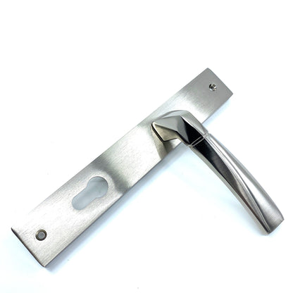 İstanbul Door Handles Kristal Aynalı Nikel Saten Kapı Kolu YALE
