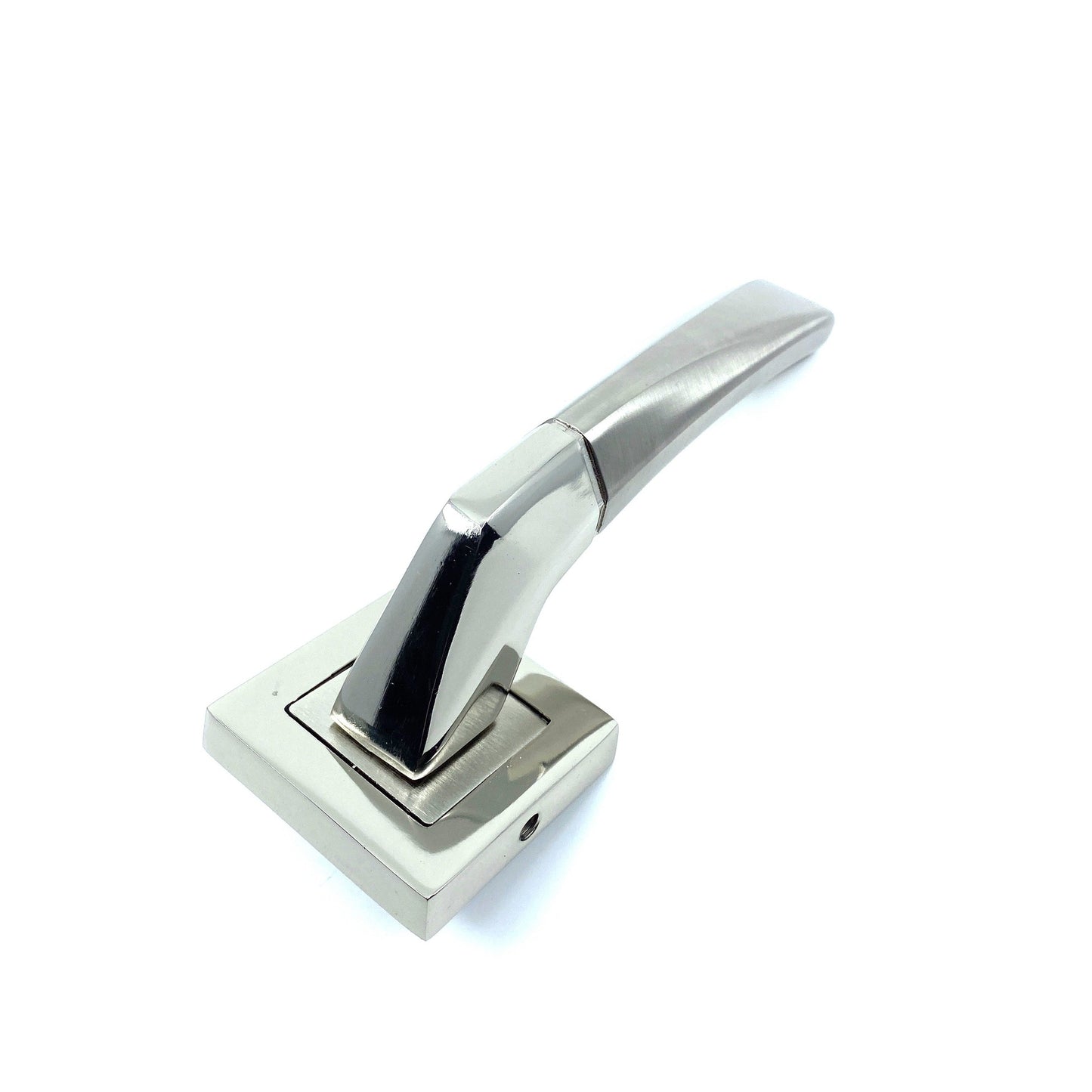 İstanbul Door Handles Kristal Rozetli Kapı Kolu Nikel Saten ODA