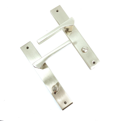 İstanbul Door Handles Lotus Aynalı Nikel Saten Kapı Kolu (WC SAĞ)