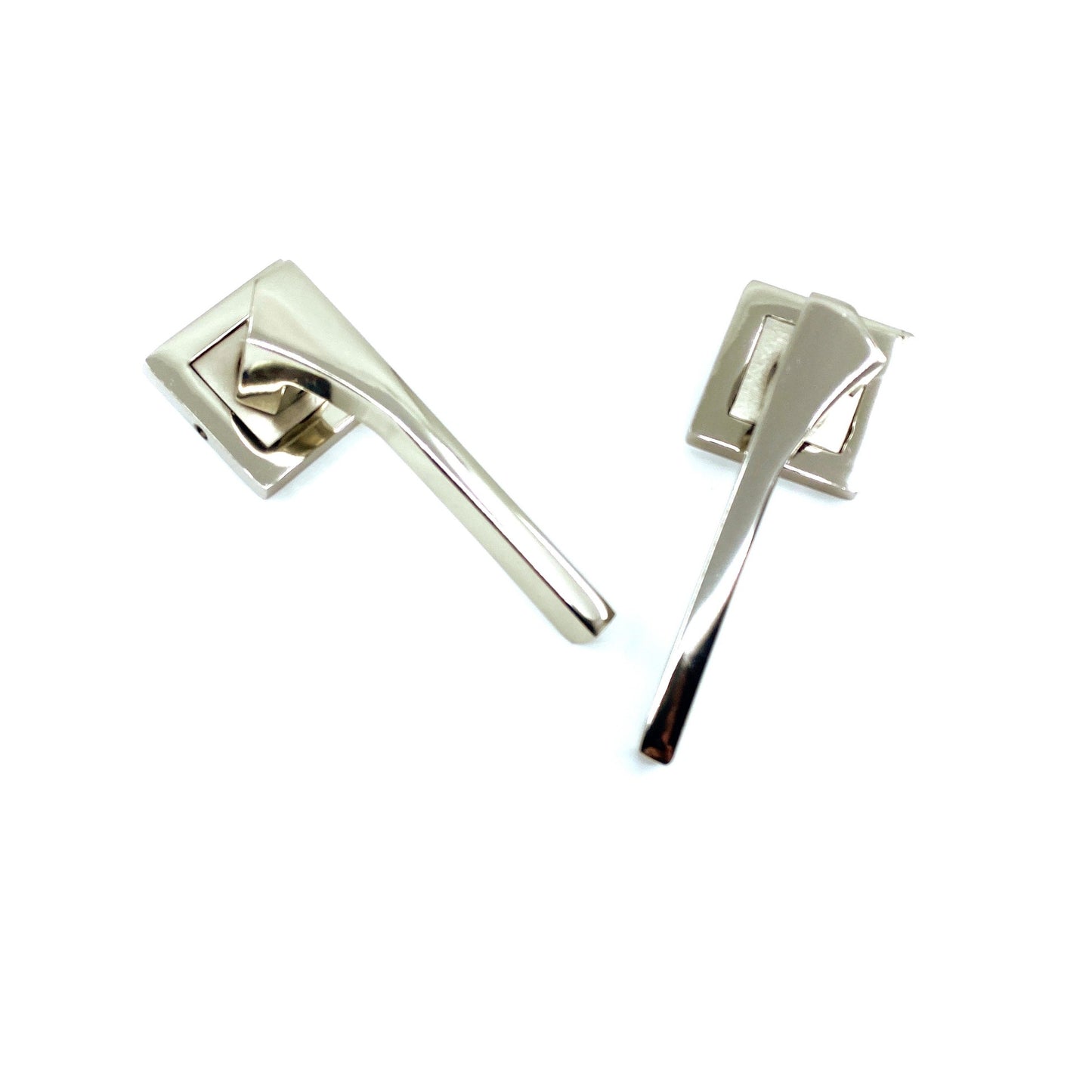 İstanbul Door Handles Lotus Çelik Rozetli Nikel Saten Kapı Kolu WC
