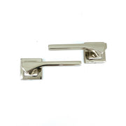İstanbul Door Handles Lotus Çelik Rozetli Nikel Saten Kapı Kolu WC
