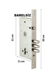 Kale Monoblock Çelik Kapı Kilidi 252 R Sn Barelsiz