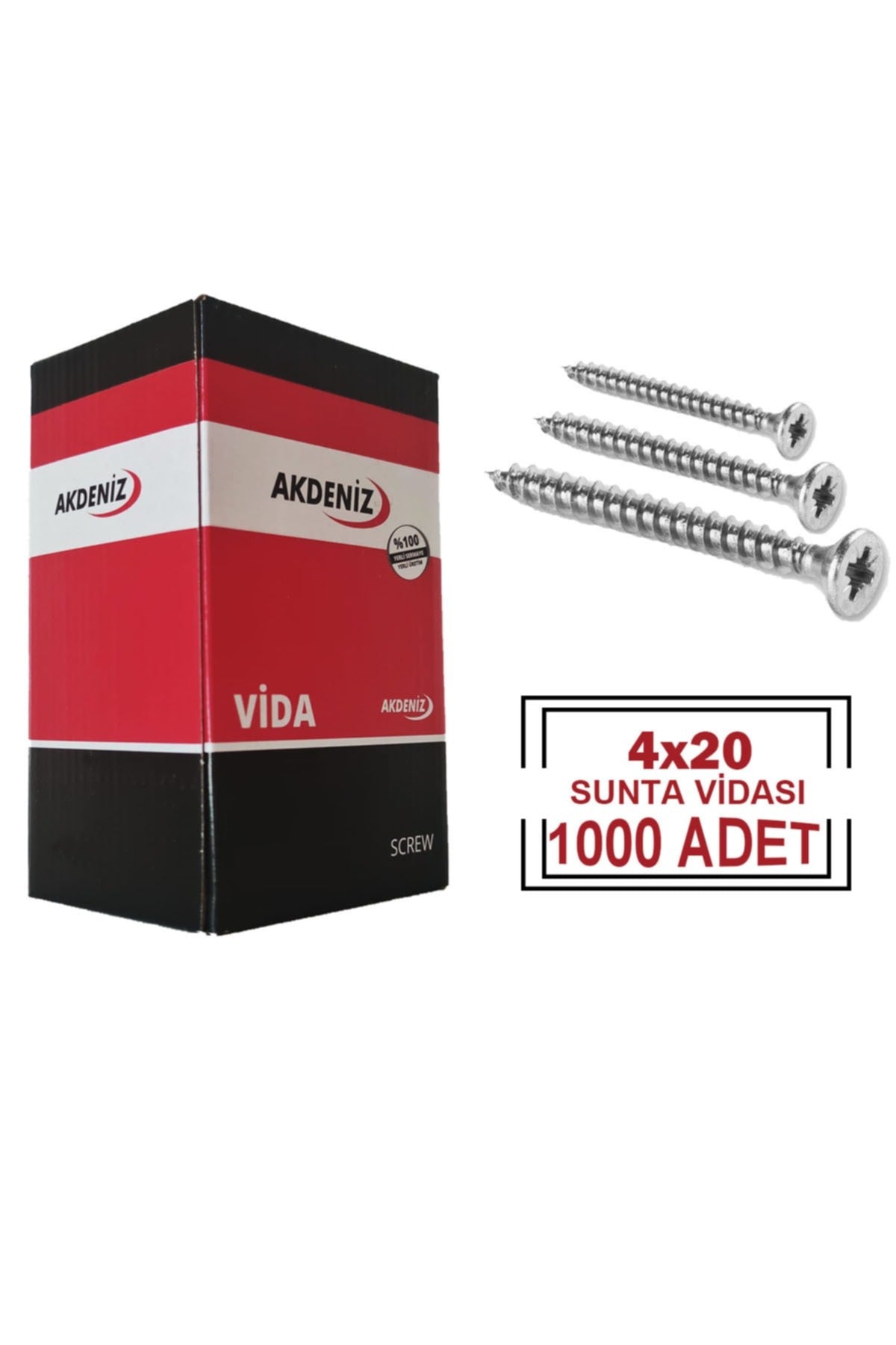 4x20 Sunta Vidası (1000 Adet)