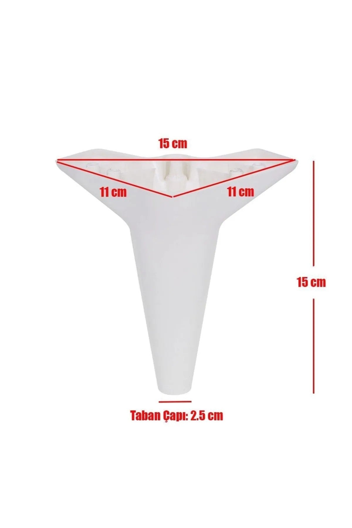 Asya Ayak Beyaz 15 cm Tv Ünitesi, Koltuk Altı , Dolap Ayağı, Koltuk Mobilya Yükseltici