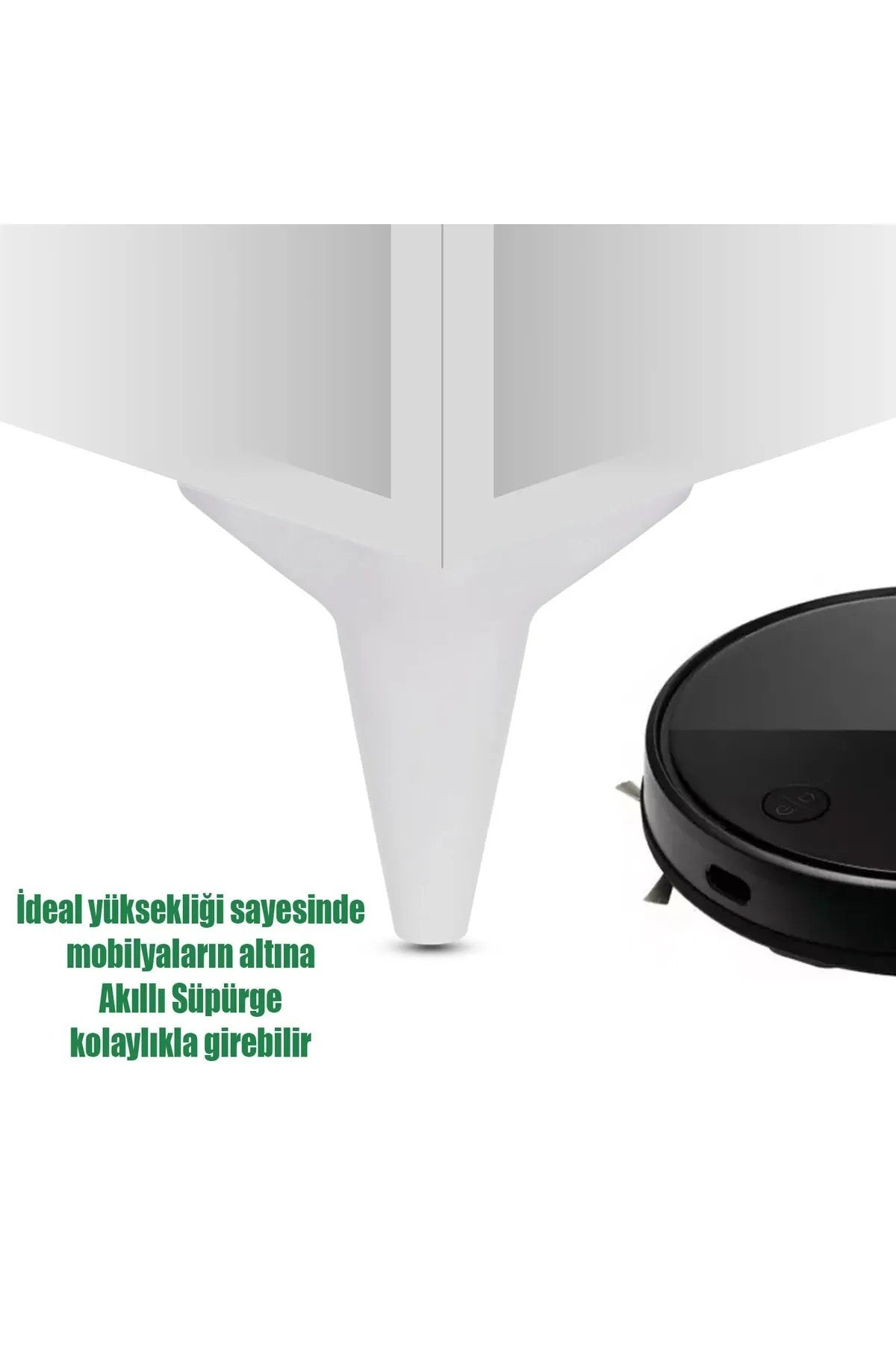 Asya Ayak Beyaz 15 cm Tv Ünitesi, Koltuk Altı , Dolap Ayağı, Koltuk Mobilya Yükseltici