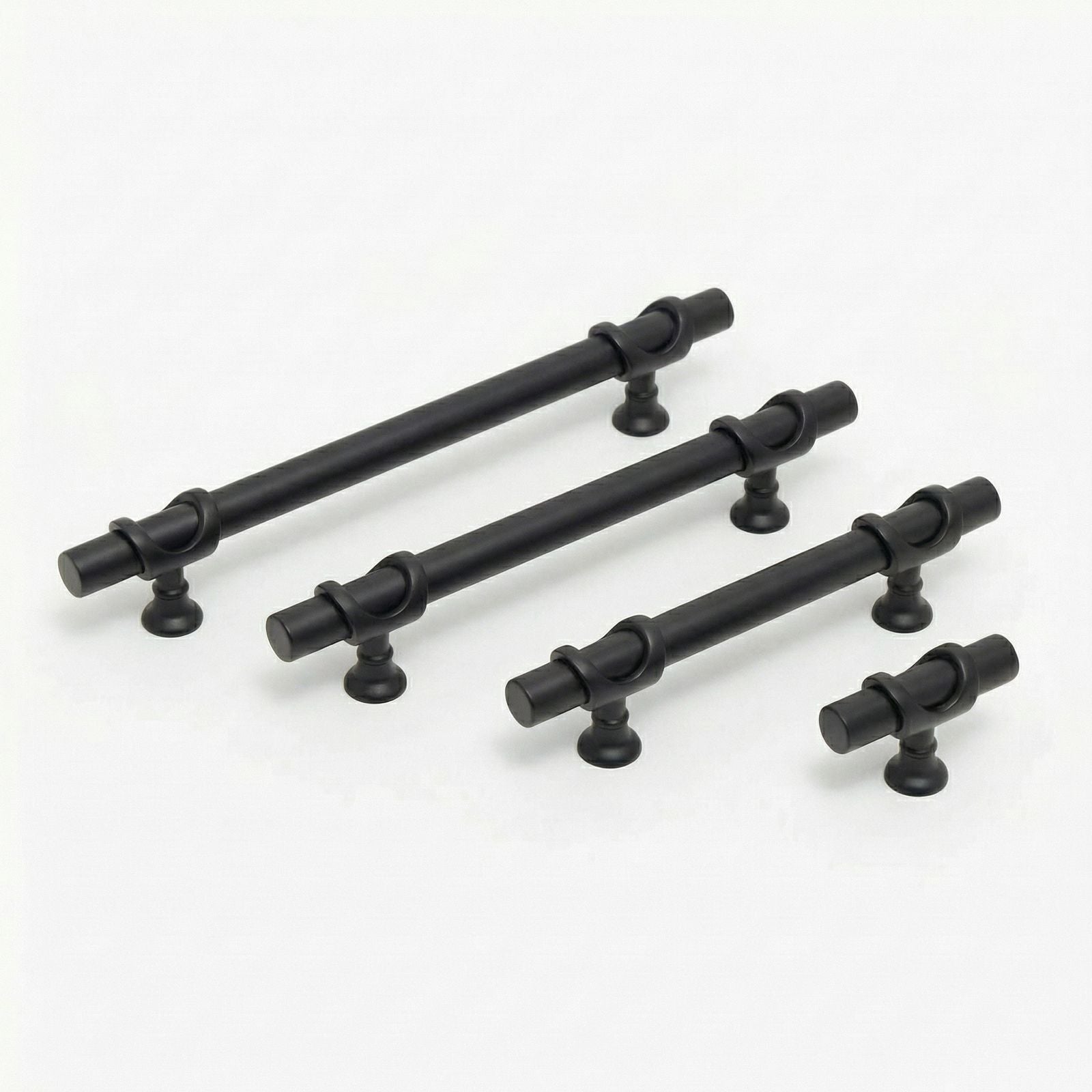 ARSİN DÜZ MAT SİYAH 128MM