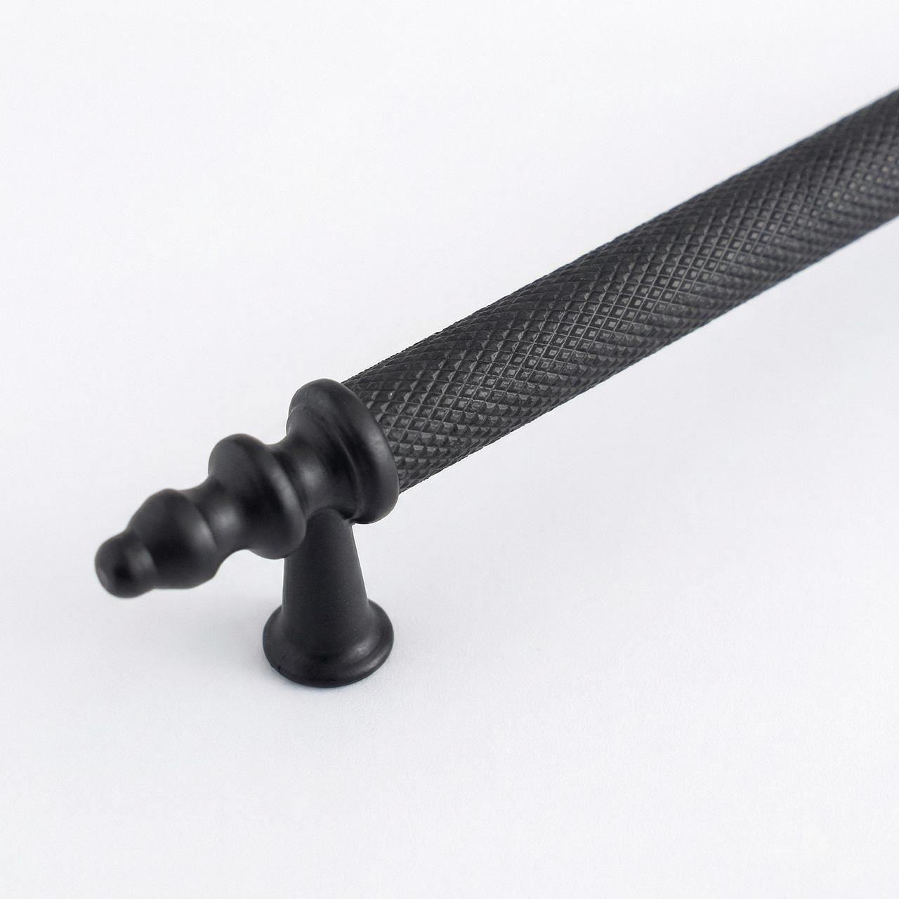KUMRU TIRTIKLI MAT SİYAH 256MM
