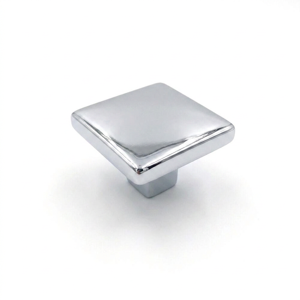 Metax Kare Düğme Krom DKR-02