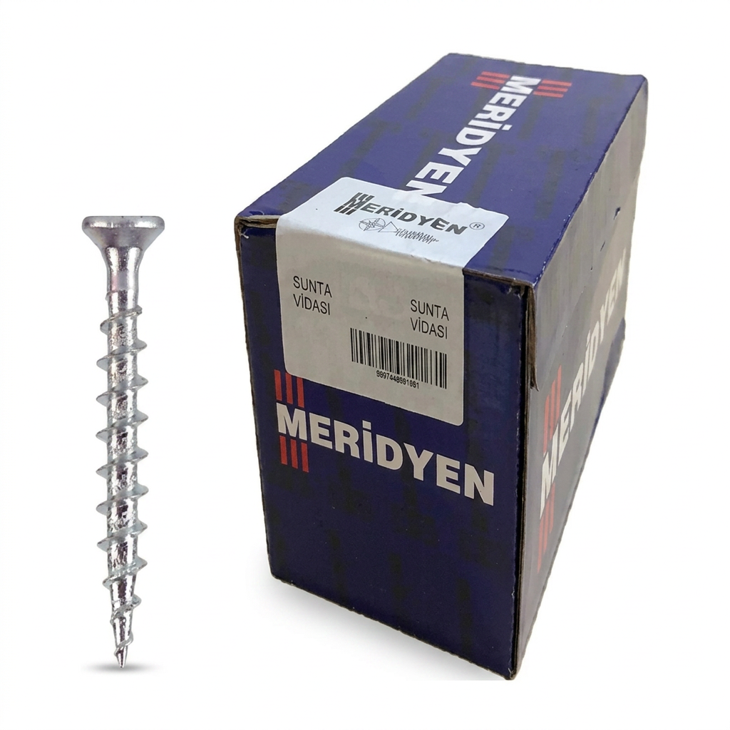 Meridyen 3,5 x 35 Yıldız Sunta Vidası Paket