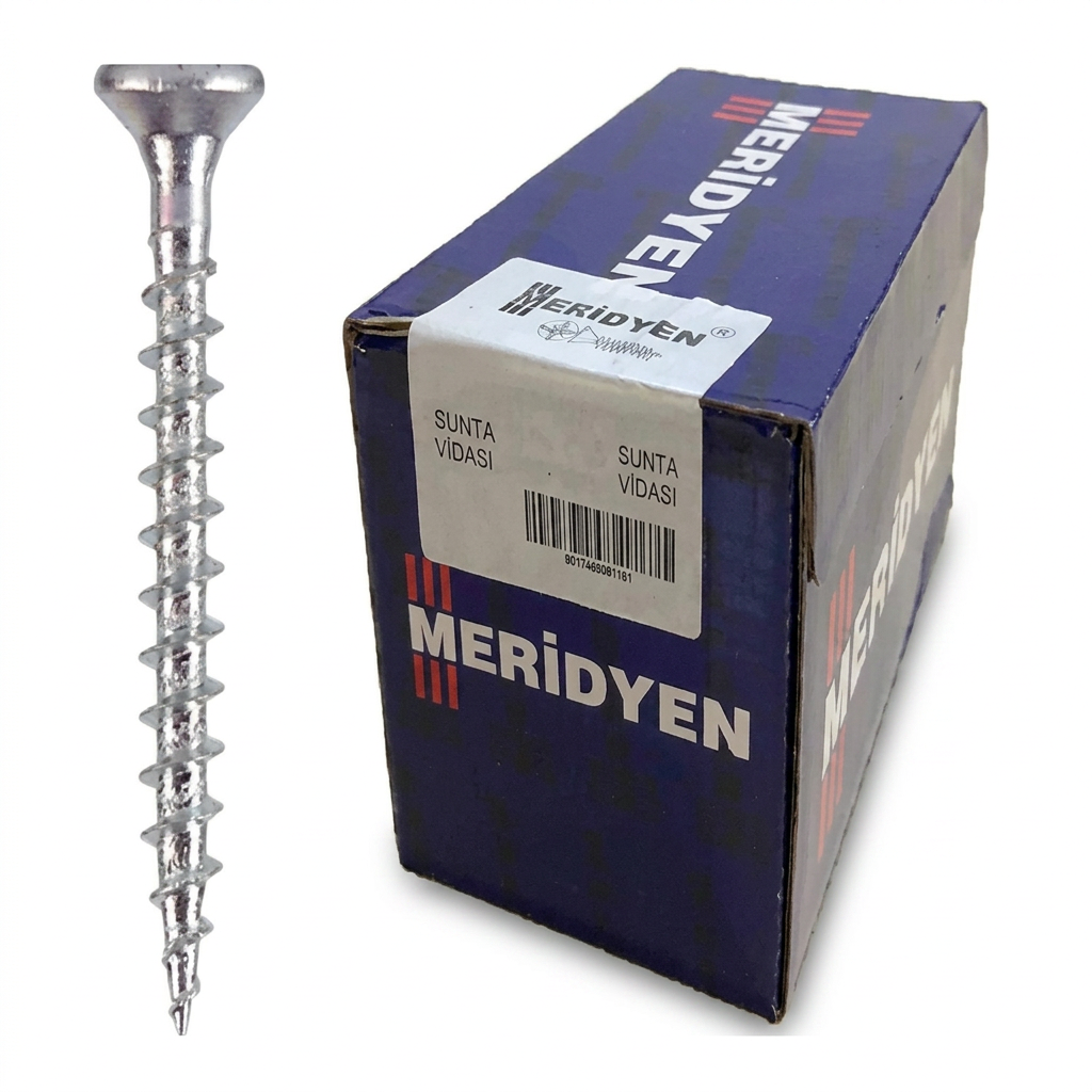 Meridyen 5,0 x 70 Yıldız Sunta Vidası Paket