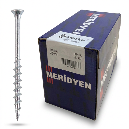 Meridyen 4,0 x 70 Yıldız Sunta Vidası Paket