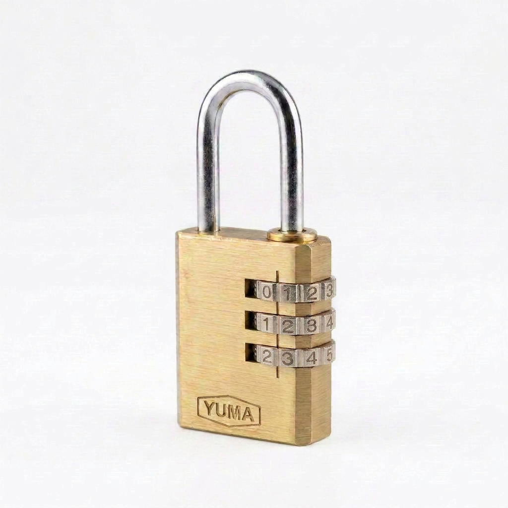 YUMA PİRİNÇ ŞİFRELİ ASMA KİLİT 25MM