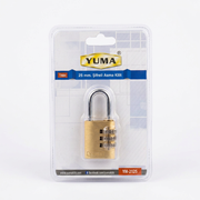 YUMA PİRİNÇ ŞİFRELİ ASMA KİLİT 25MM