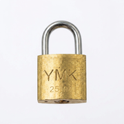 YMK SARI BOYALI DÖKÜM ASMA KİLİT 25mm