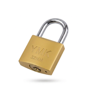 YMK SARI BOYALI DÖKÜM ASMA KİLİT 32mm